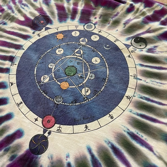 Vintage 92’ wizard not fade away greatful dead tie dye tee - Picture 3 of 4